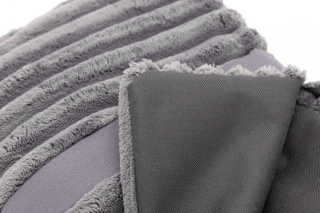 Hundedecke ToGo Teddy - Dunkelgrau Cord - 70x100cm