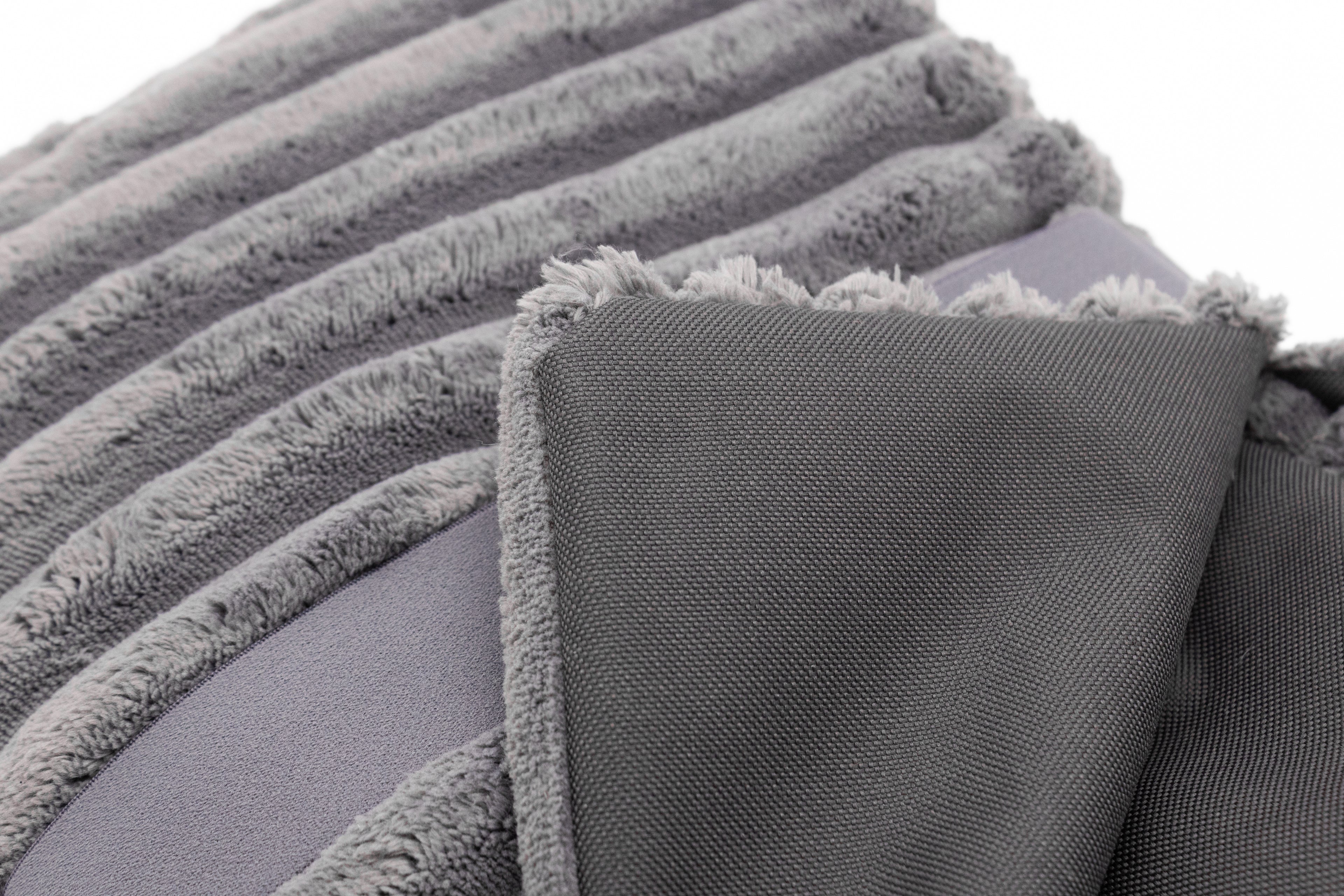 Hundedecke ToGo Teddy - Dunkelgrau Cord - 70x100cm