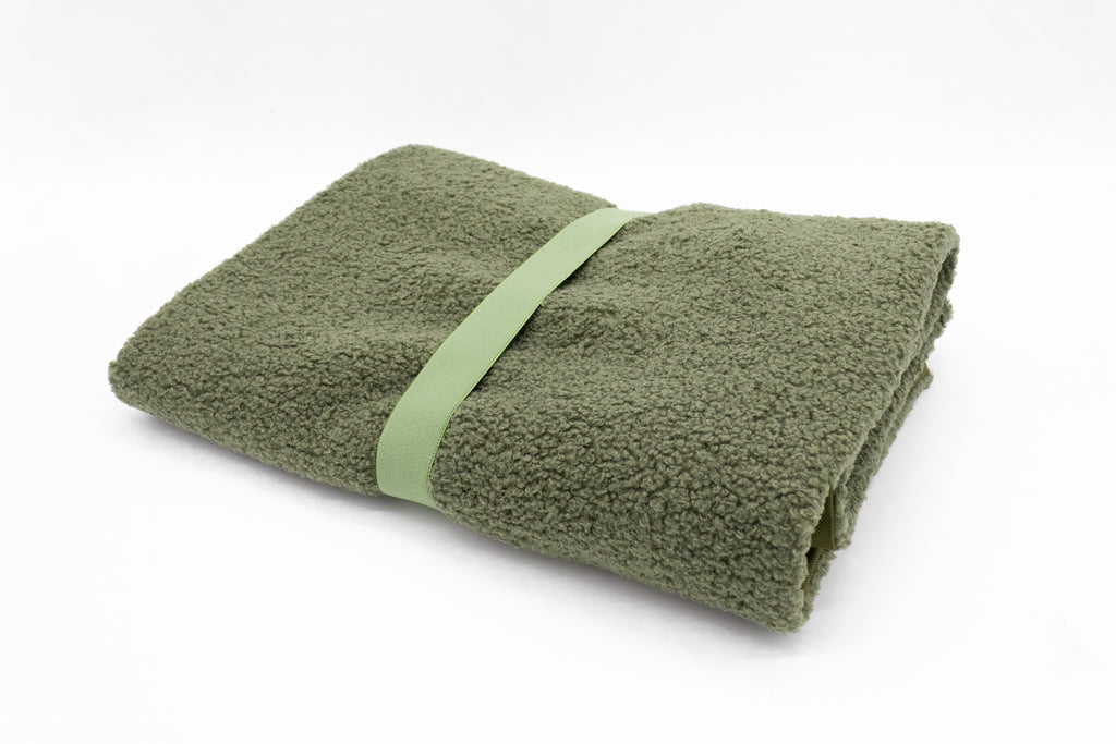 Hundedecke ToGo Teddy - Oliv - 70x100cm