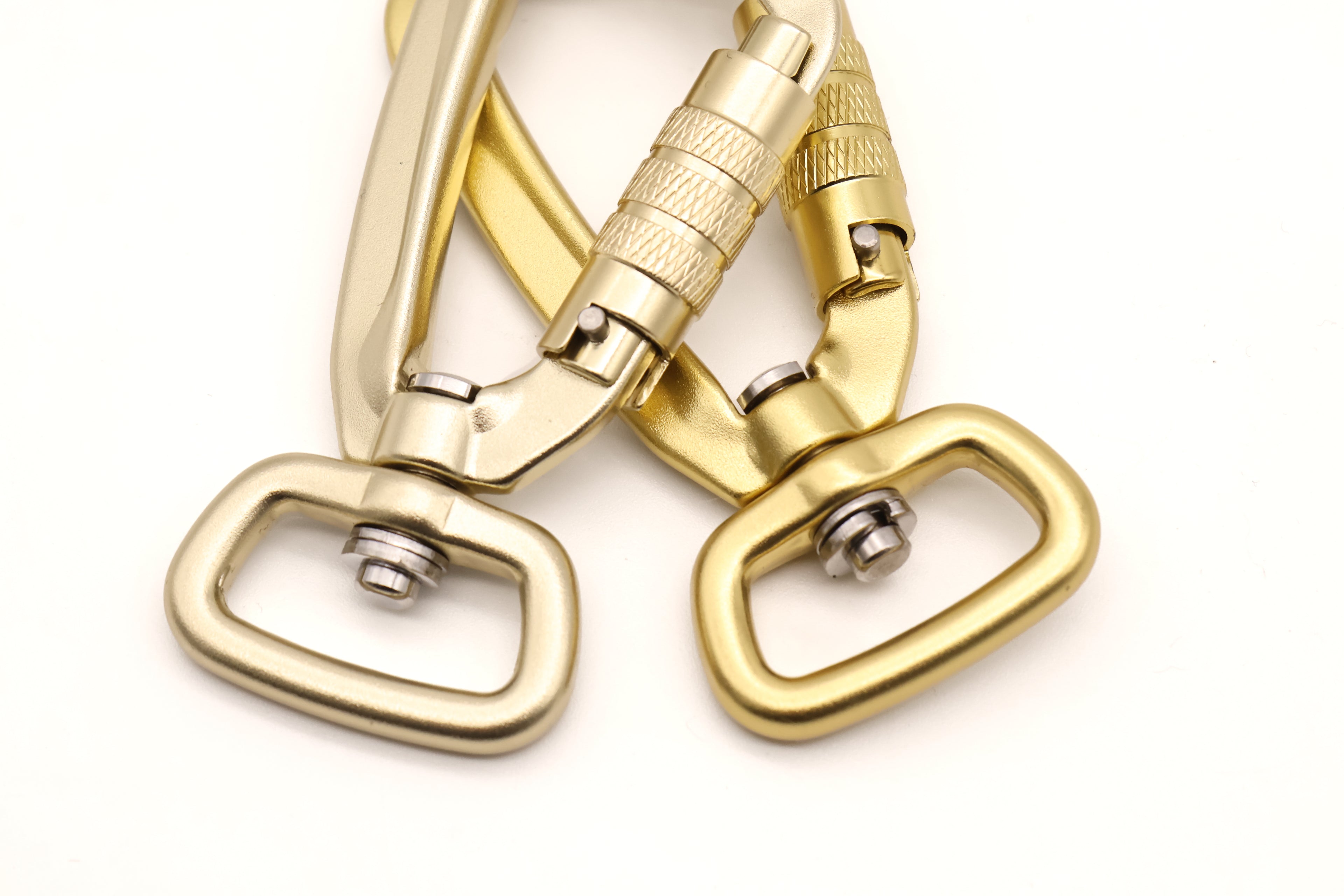 Sicherheitskarabiner Weißgold