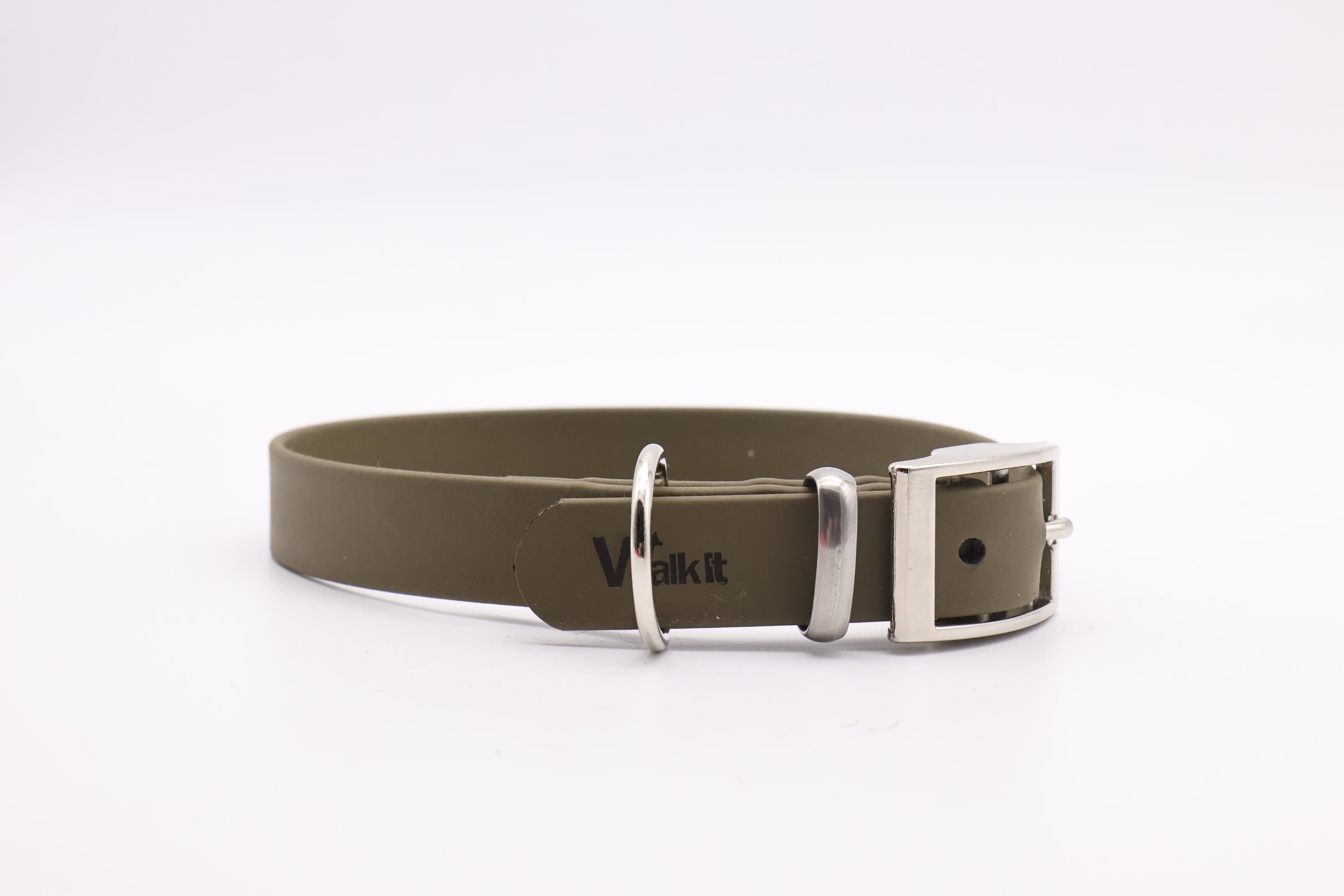 Basic Biothane Halsband 19mm Oliv