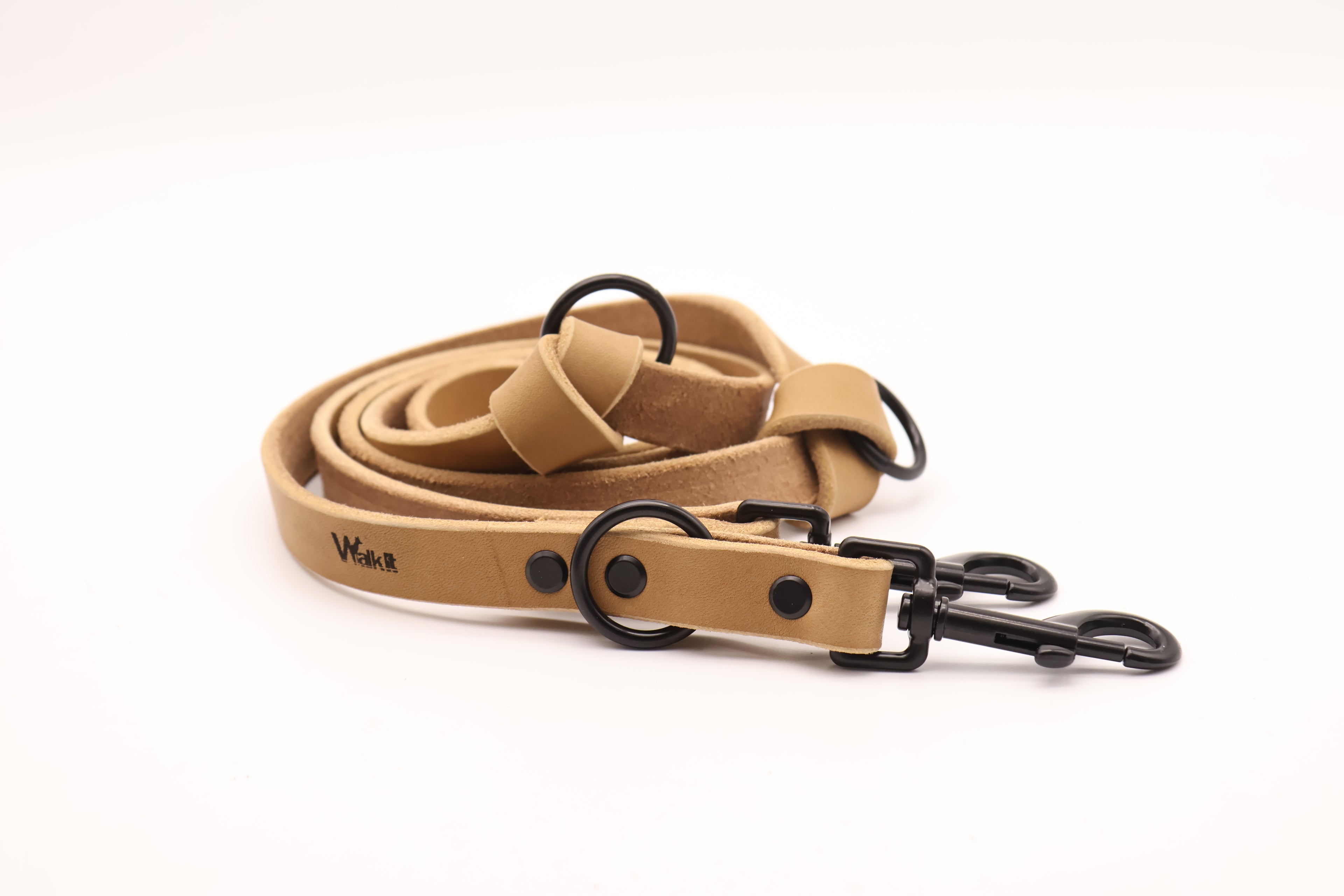 Basic Leder Leine 20mm Camel