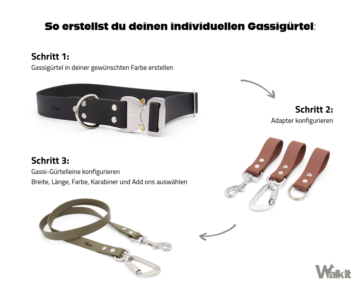 Gassigürtel Biothane