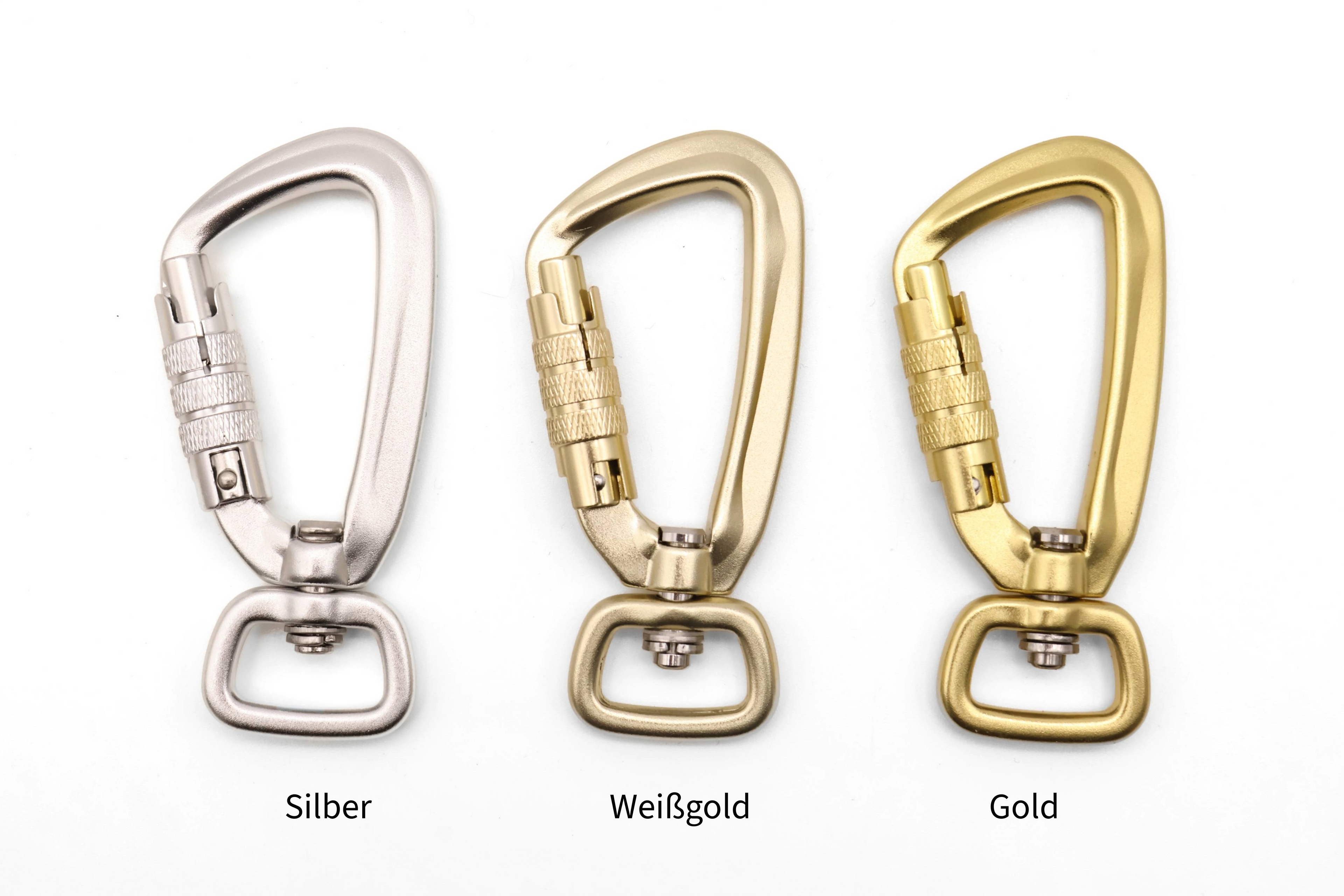 Sicherheitskarabiner Gold